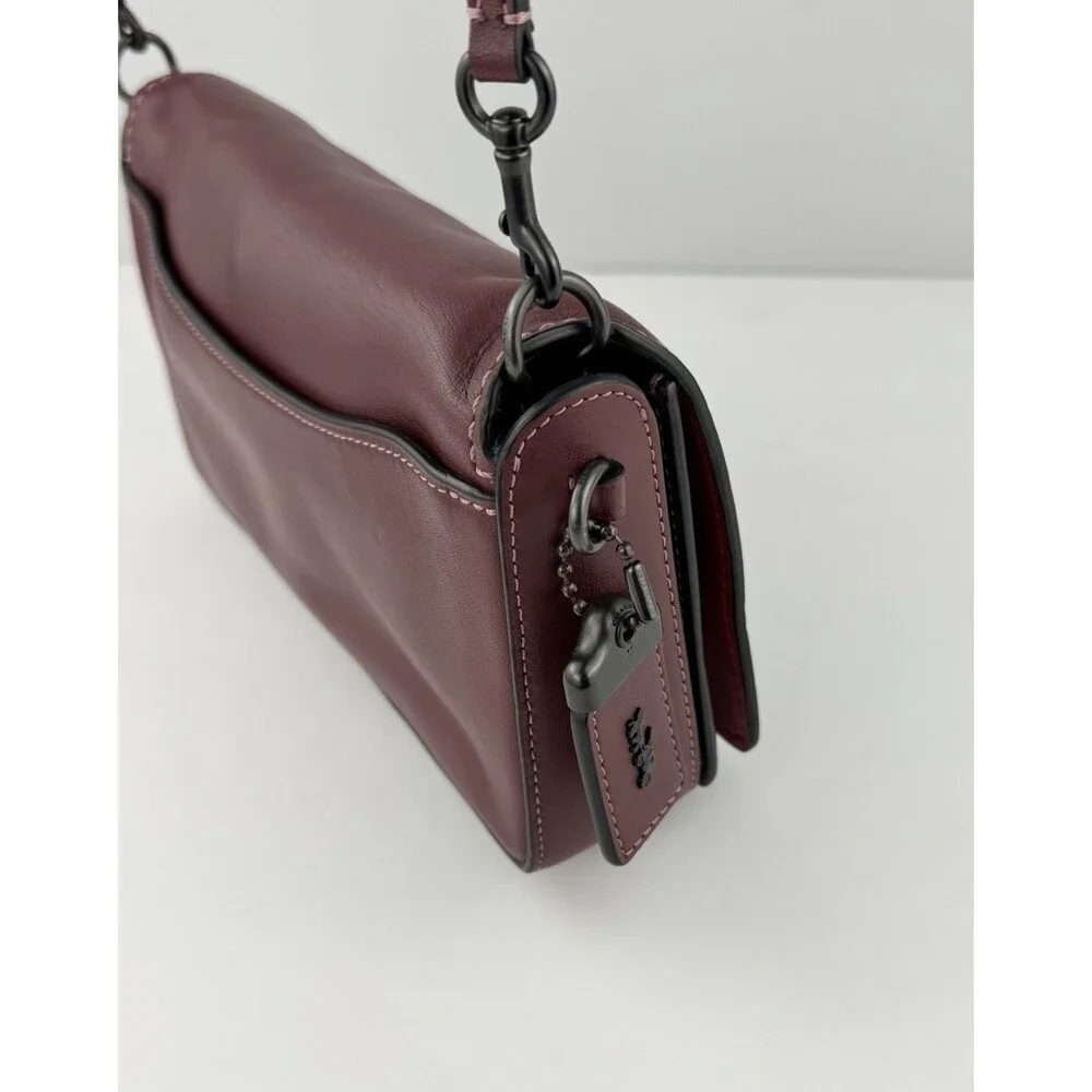 COACH 1941 Dinky Bag 2Way Clutch Crossbody Oxblood Burgundy
